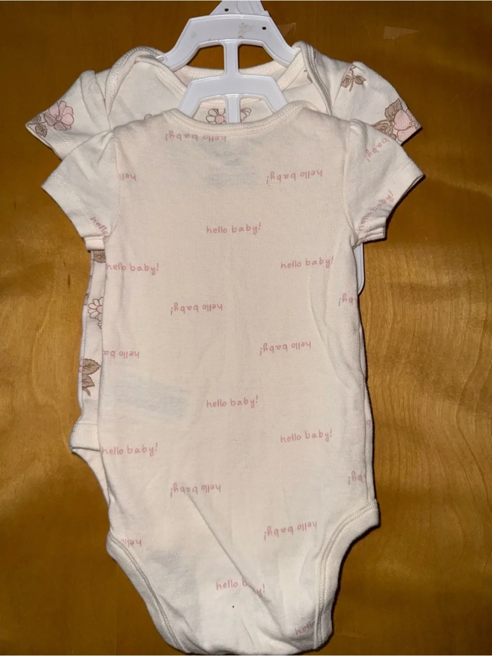 Carter's Pink Floral & Print Baby Short-Sleeve Bodysuits - 3-Pack